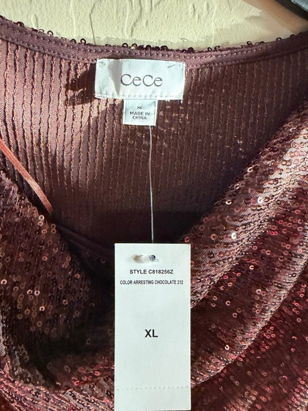 CeCe sequin top - Picture 2 of 3